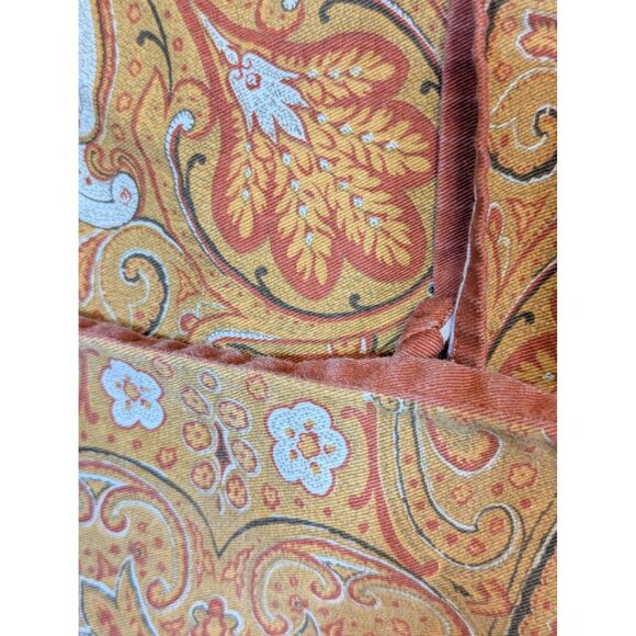 Set Of 3 Williams Sonoma Paisley Napkins Brown/Gold 20" X 20" Cotton Blend Elega - Picture 2 of 3